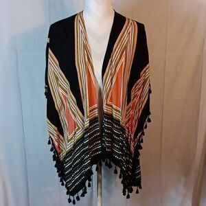 Lulla Collection By Bindya Tassled Kimono Cover Up